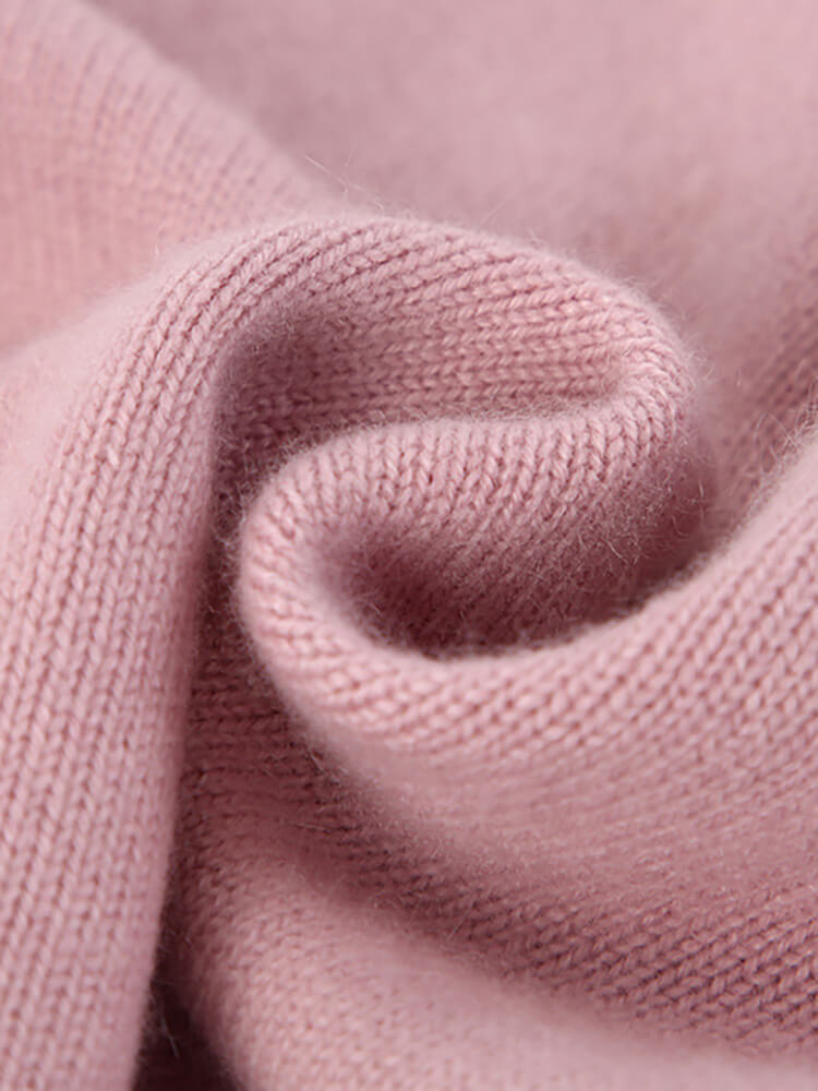 Kids Cable Knit Pink Cashmere Cardigan with Contrast Ruffle